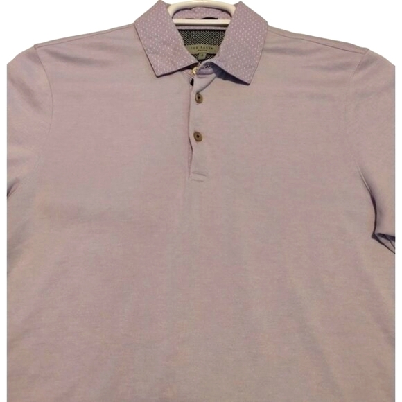Ted Baker London Men's Polo Shirt‎ Size 3 Short Sleeve Pique Casual Golf - Picture 2 of 5